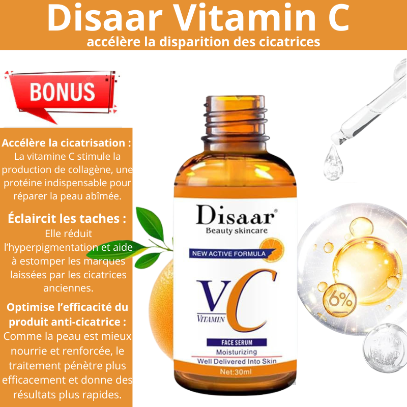 Crème Réparatrice Anti Cicatrice + (BONUS Disaar Vitamin C)