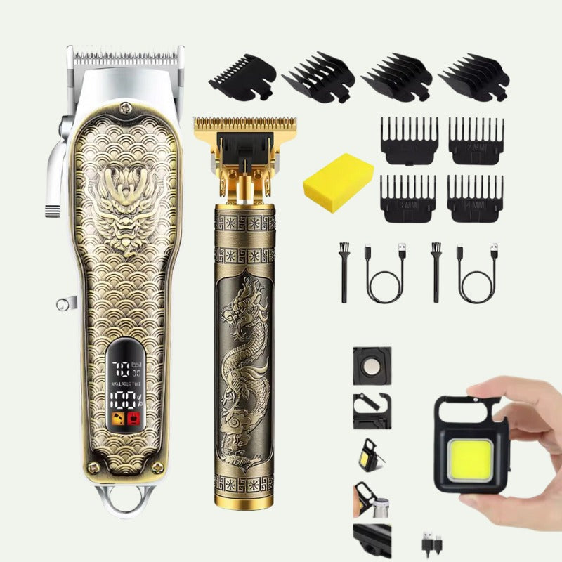 Tondeuse Rechargeable Sans Fil Avec Affichage Numérique (2IN1)