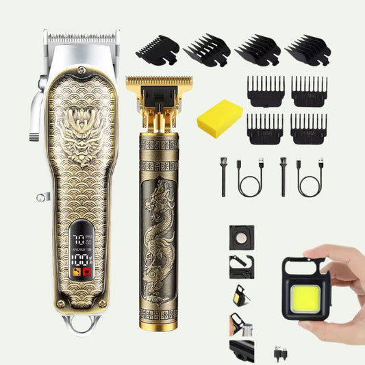 Tondeuse Rechargeable Sans Fil Avec Affichage Numérique (2IN1)